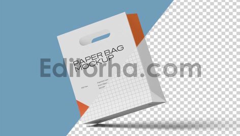 High Quality Paper Bag Mockup Set2
