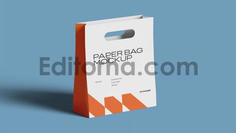 High Quality Paper Bag Mockup Set3