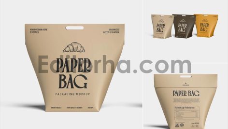 Paper Bag Packaging Mockup Set1