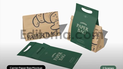 Paper Bag with Handle Mockup1
