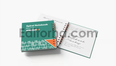 Spiral Notebook Mockup5