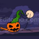 Stickman Halloween Logo Reveal