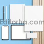 Top View Stationery Mockup2
