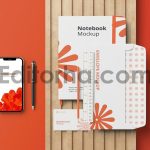 Top View Stationery Mockup3