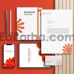 Top View Stationery Mockup5