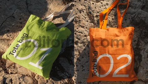 Tote bag mockup - Nature edition1