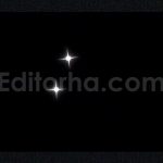 Twinkling Stars Animation on Transparent Background. Blinking Star Loop. Sparkling Light Effect 4K.