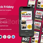Black Friday Sale Social Media Post Template V1