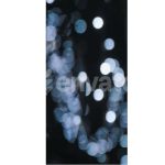 The blue garlands go out of focus. New Year's mood. Background. Bokeh.