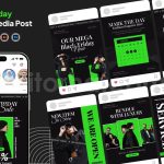 Black Friday Social Media Post Instagram Carousel