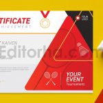 Badminton Certificate
