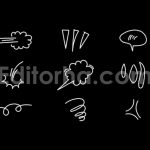 Scribble Set Doodle Hand Drawn Transparent Background