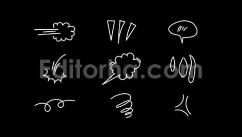 Scribble Set Doodle Hand Drawn Transparent Background