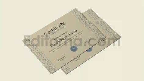 Kansicate - Certificate Template