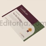 دانلود فایل لایه باز سرتیفیکیت با طراحی شیک و حرفه ای
