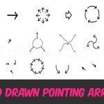 Hand Drawn Pointing Arrows