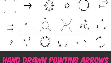 Hand Drawn Pointing Arrows