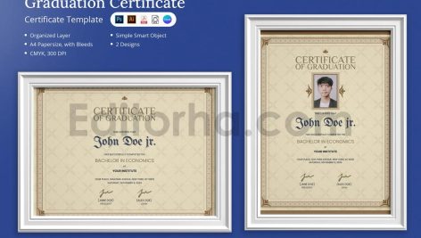 Kolaha - Graduation Certificate & Canva Template
