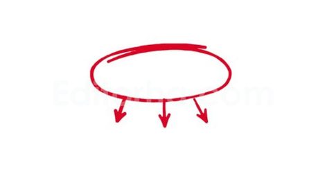 Hand-Drawn Red Arrows Pointing to a Circle Animation