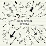 Hand Drawn Arrow Alpha Channel