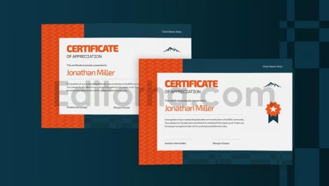 Chain Break - Certificate Template