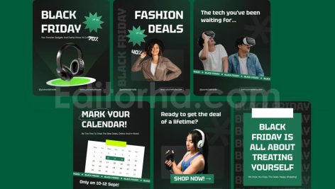 Black Friday Social Media Post Instagram Carousel