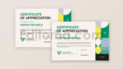 Versacourt - Certificate Template