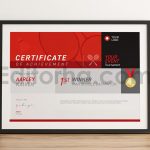 دانلود فایل لایه باز سرتیفیکیت مدرن بدمینتون