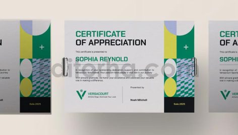 Versacourt - Certificate Template