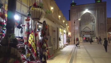 Panning motion of square outside the Vakil Mosque, Shiraz, Iran