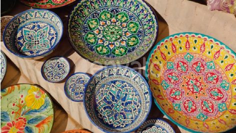 Decorative Ceramic Plates in Uzbekistan
