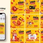 Black Friday Sale Social Media Post Template