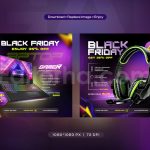 دانلود مجموعه قالب آماده لایه باز پست شبکه های اجتماعی حراج جمعه سیاه