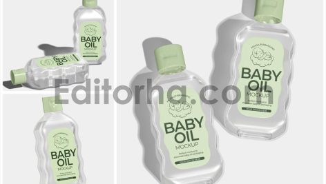 Baby Oil Bottle Mockup1