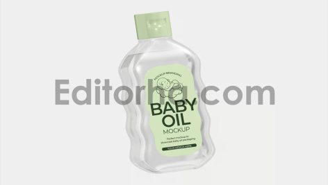 Baby Oil Bottle Mockup4