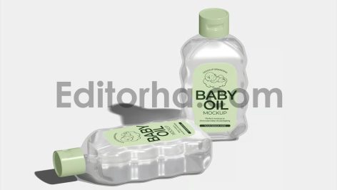 Baby Oil Bottle Mockup5