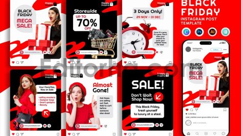 Black Friday Fashion Sale Instagram Post1