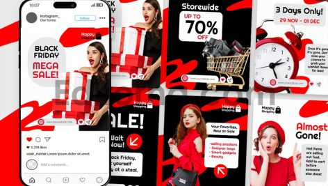 Black Friday Fashion Sale Instagram Post3