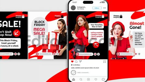 Black Friday Fashion Sale Instagram Post4