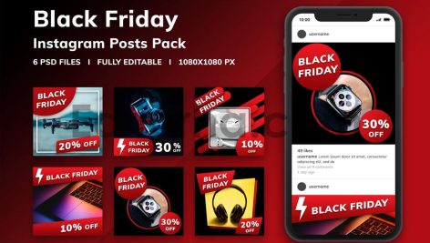 Black Friday Instagram Posts Pack