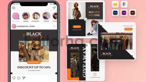 Black Friday Sale Instagram Post Template1
