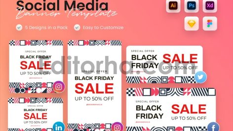 Black Friday Sale Social Media Banner Template1
