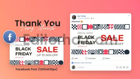 Black Friday Sale Social Media Banner Template4