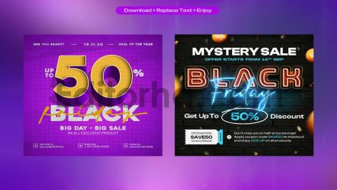 Black Friday Social Media Post Design Set2