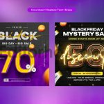 Black Friday Social Media Post Design Set4