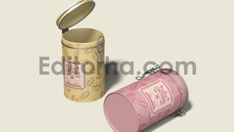 Coffee Tin Container Mockup1