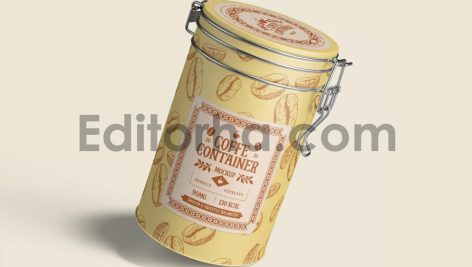 Coffee Tin Container Mockup3