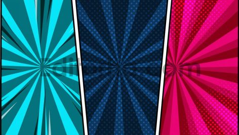 Comic Border Burst Pack2