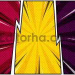 Comic Border Burst Pack4