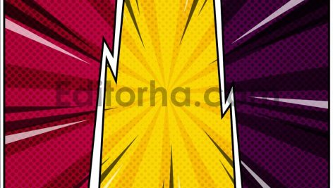 Comic Border Burst Pack4